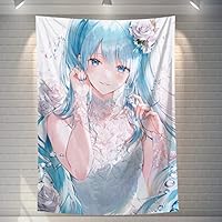 初音ミク タペストリー ポスター miku （100cmｘ150cm） Amazon.co.jp: タペストリー インテリア 初音ミク 可愛い はつね